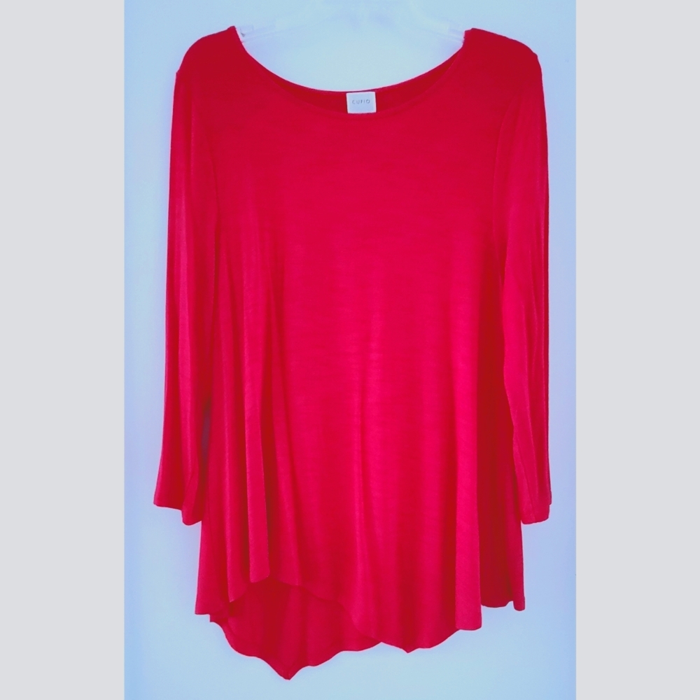 Hot PInk Asymmetrical Tunic